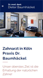 Mobile Screenshot of drbaumhaeckel.de